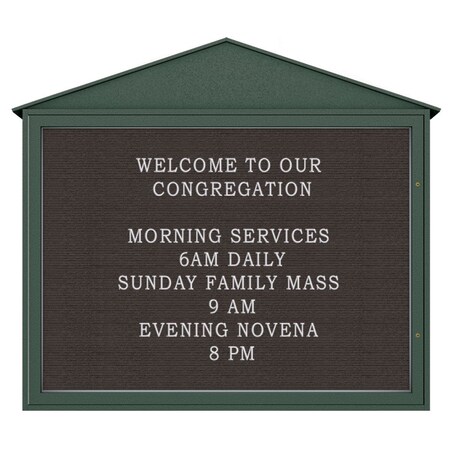 United Visual Products Indoor Enclosed Combo Board, 72"x36", Bronze Frame/Black & Pearl UVCB7236BZ-BLACK-PEARL